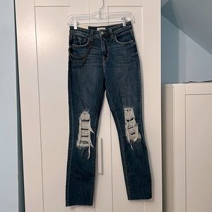 L’AGENCE Luna High Rise Straight Jeans - Size 25 - orig MSRP $300+